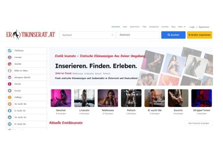 Erotikinserat.at im Test: Kostenlose Erotik Inserate aus Österreich