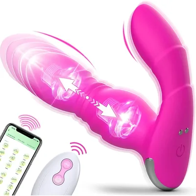 Pinker Vibrator GM-322 mit Fernbedienung und App-Steuerung